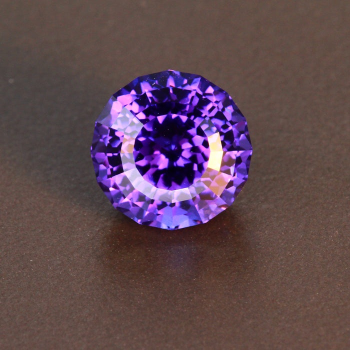Blue Violet Round Brilliant Cut Extreme Brilliance Tanzanite Gemstone 4.72