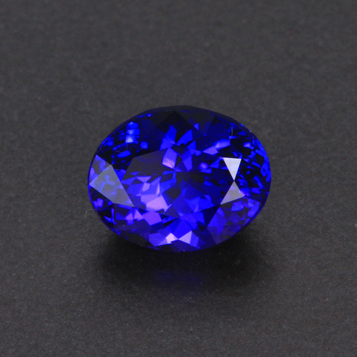 Violet Blue Oval Tanzanite Gemstone 2.08 Carats