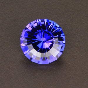 Blue Violet Round Brilliant Cut Tanzanite Gemstone 2.52 Carats