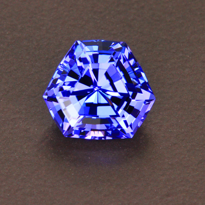 Blue Violet Step Triangle Tanzanite Gemstone 2.91 Carats