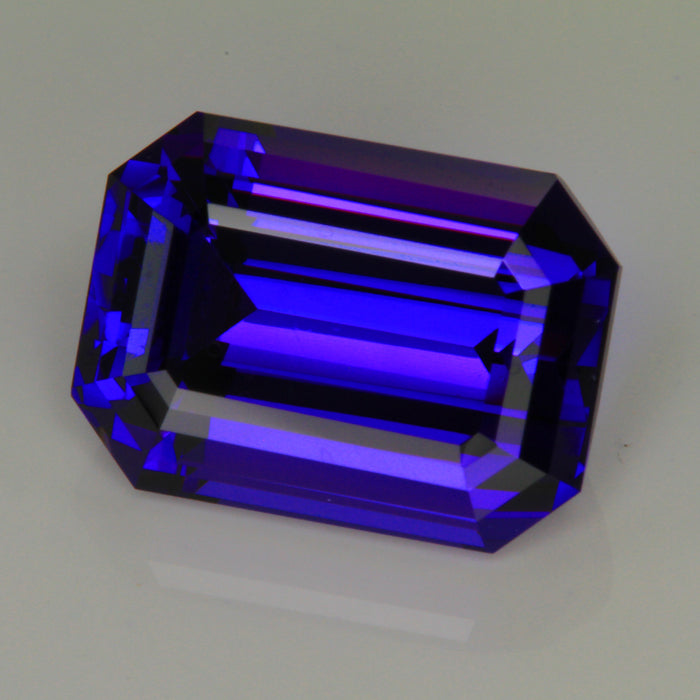 (ON HOLD SB) Blue Violet Emerald Cut Tanzanite Gemstone 23.14 Carats