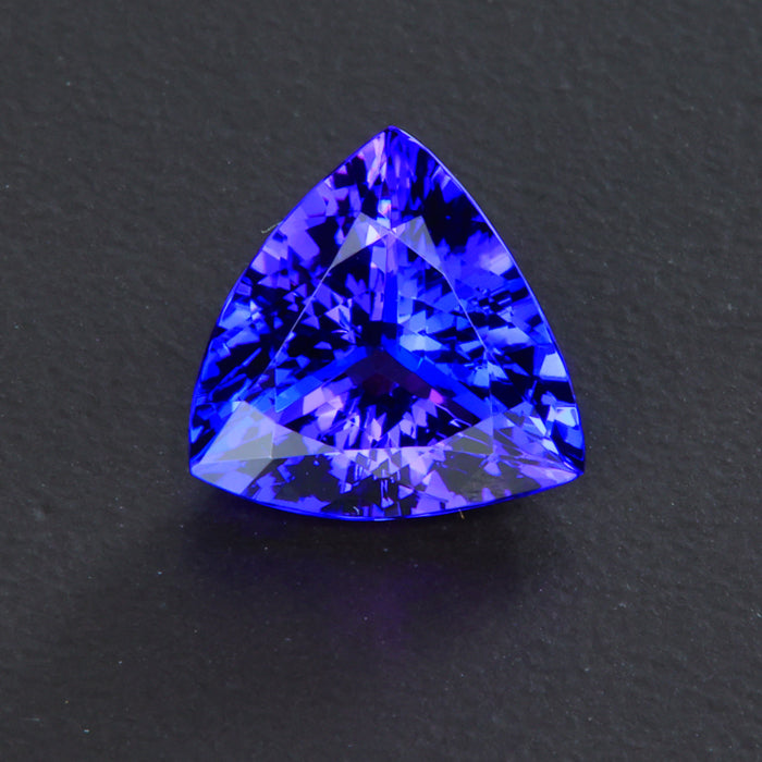 Violet Blue Trilliant Cut Tanzanite Gemstone 3.31 Carats