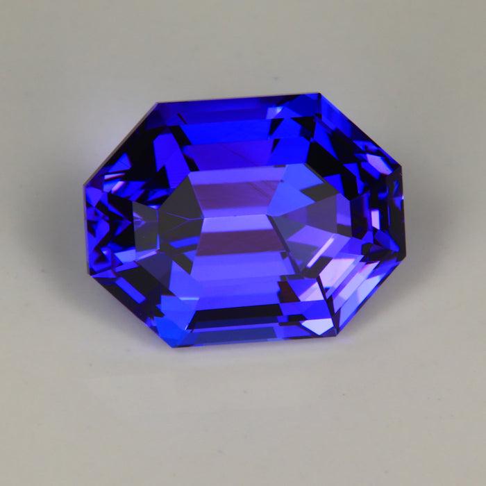 ON HOLD K Blue Violet Emerald Cut Tanzanite Gemstone 6.83cts