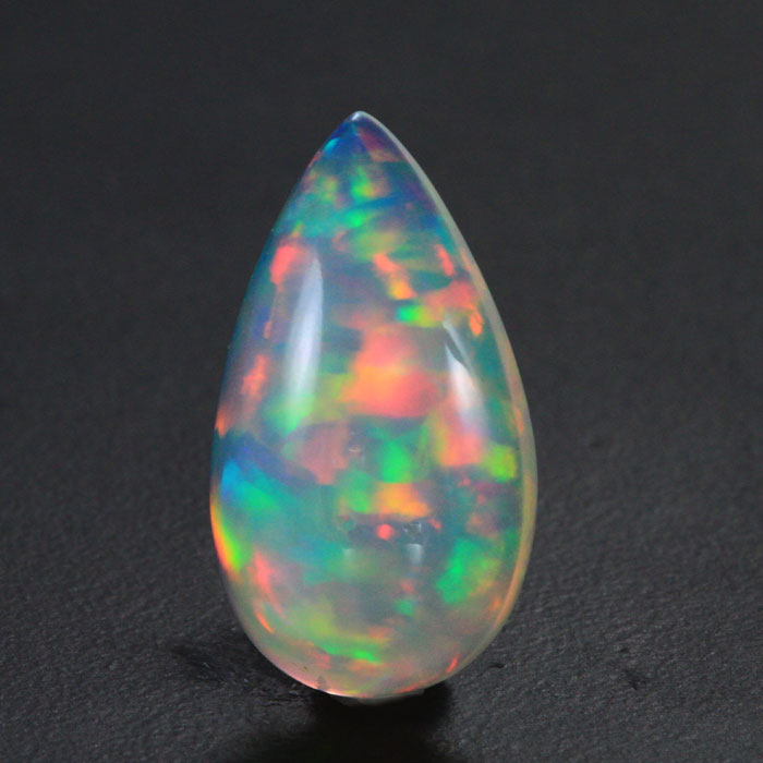 10.23ct Top Crystal Pear Shape Opal Cabochon Full of Color