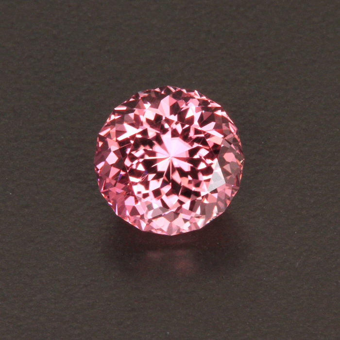 (ON HOLD MarkG) Pink Round Tourmaline Gemstone 3.79 Carats