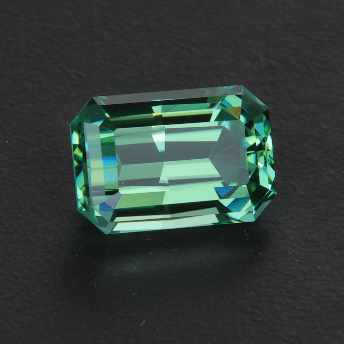 Green Emerald Cut Tourmaline Gemstone 6.30 Carats
