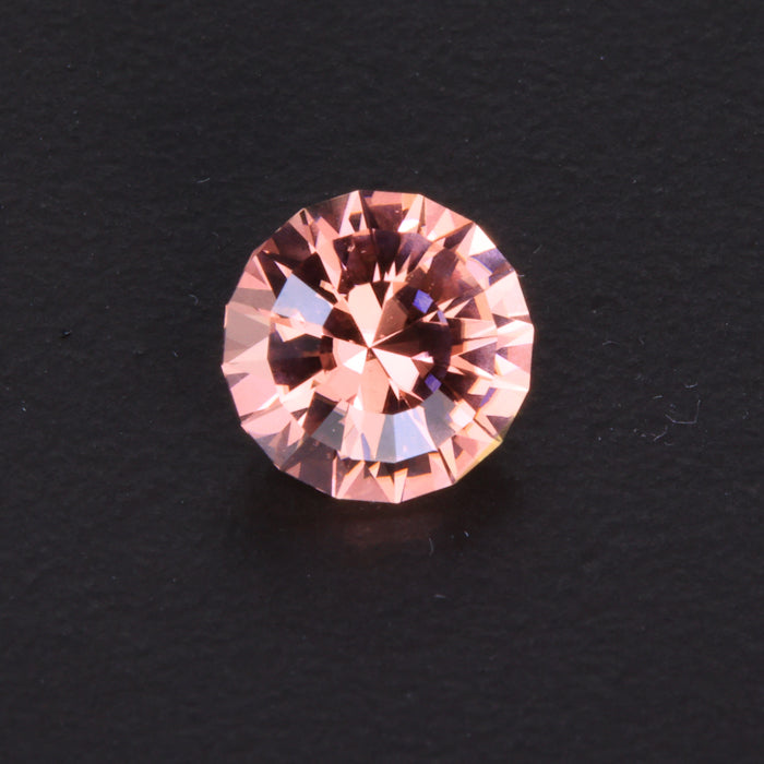 Peach/Pink Round Brilliant Cut Tourmaline Gemstone 2.05 Carats