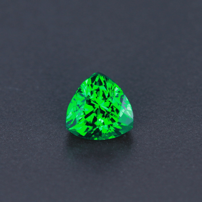 Bluish Green Trilliant Tsavorite Garnet 1.86 Carats