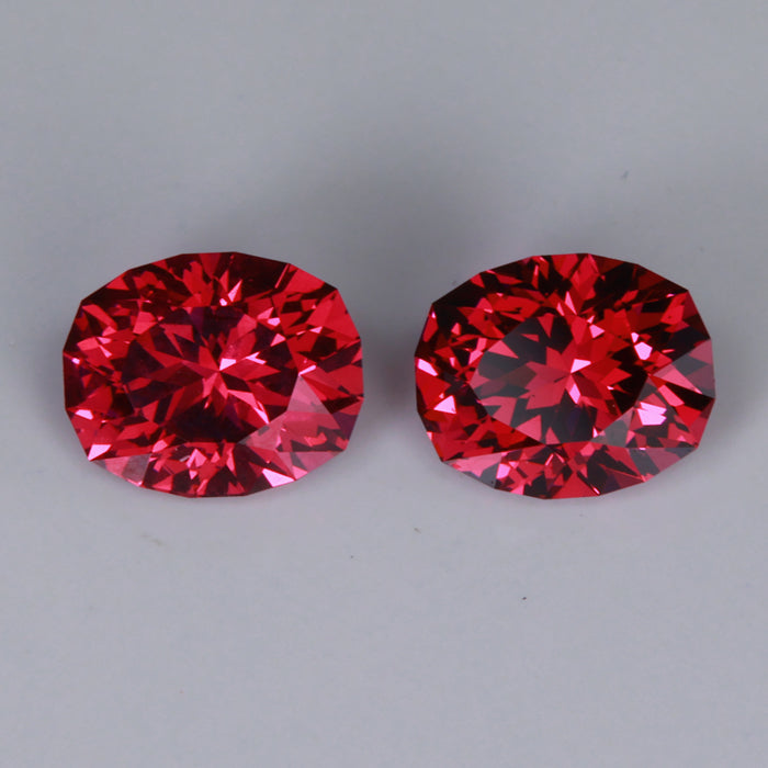 Pair of Antique Cushion Umbalite Garnets 4.11cts <b> Hidden Gem! </b>