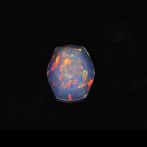 Moriarty's Gem Art Vivid Colors Faceted Cushion Welo Opal Gemstone  5.66 Carats