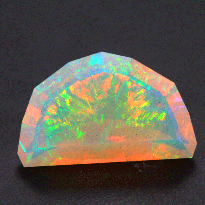 Faceted Welo Ethiopian Crystal  Opal 