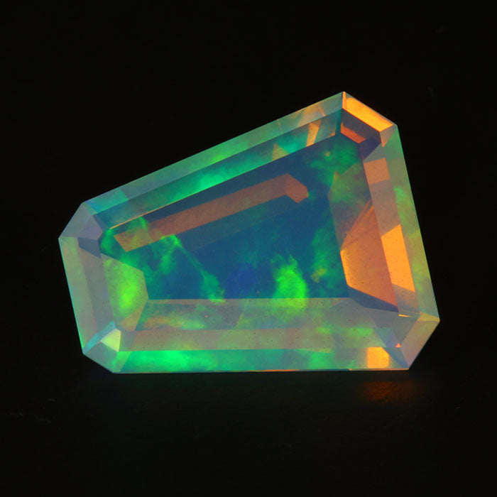 Faceted Shield Welo Opal 