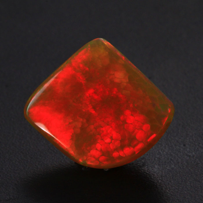 15.35ct Dramatic Red Flash Ethiopian Opal Gemstone - Moriartys Gem Art