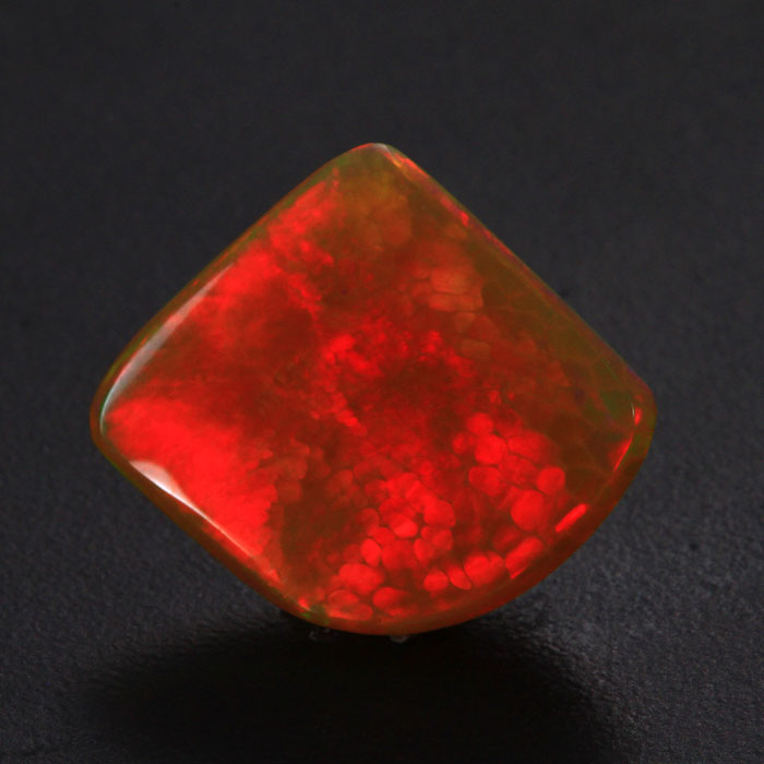 Honeycomb Red Dragon Scale Ethiopian Opal Gemstone