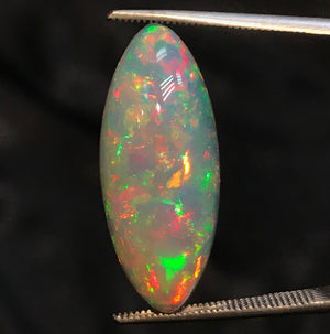 Rainbow Color Marquise Cabochon Opal Gemstone 18.86 Carats