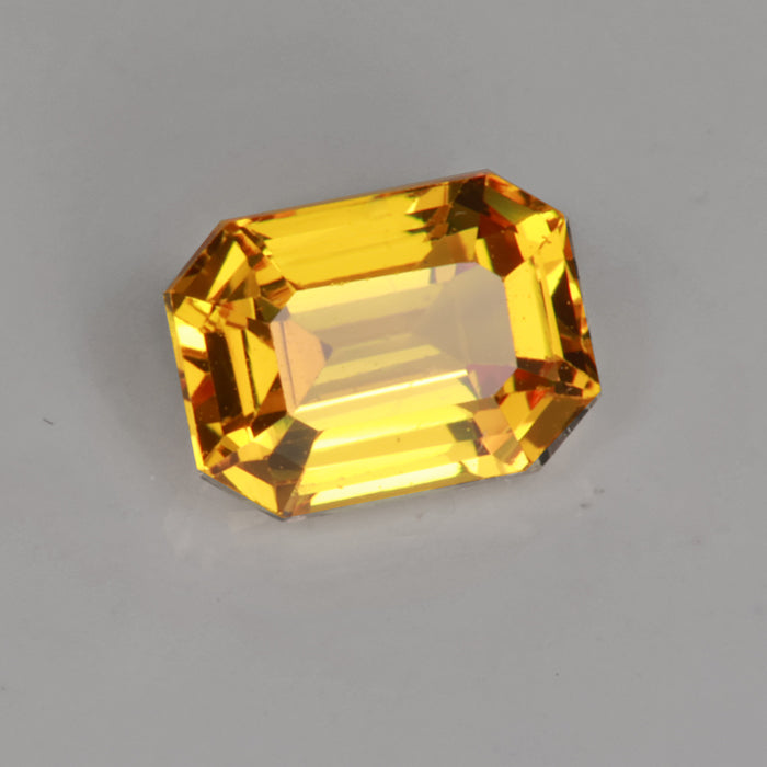 Emerald Cut Yellow Sapphire 1.07 Carat