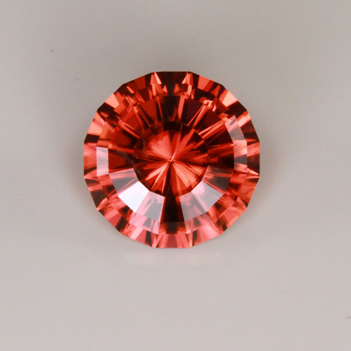 Round Brilliant Cut Imperial Zircon 10.79 Carats