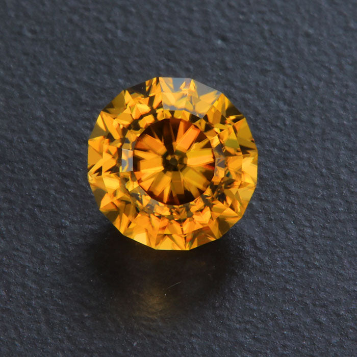 Round Mixed Brilliant Cut Zircon Gemstone 3.69 Carats