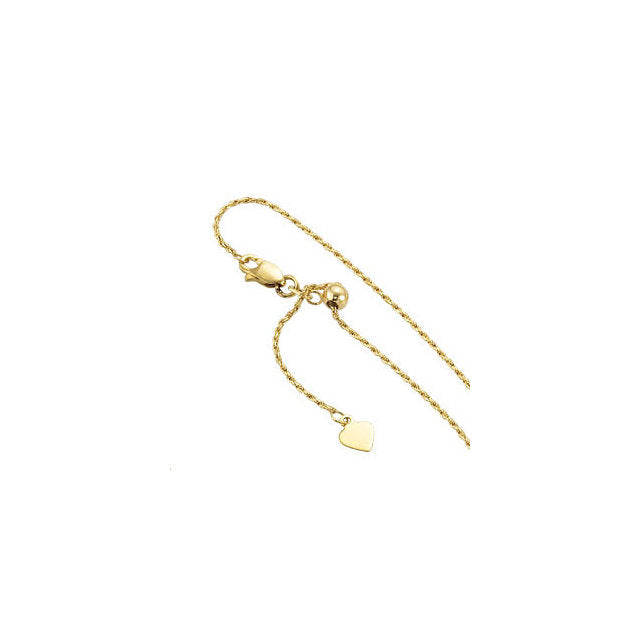 Rope Chain Adjustable up to 22 Inch