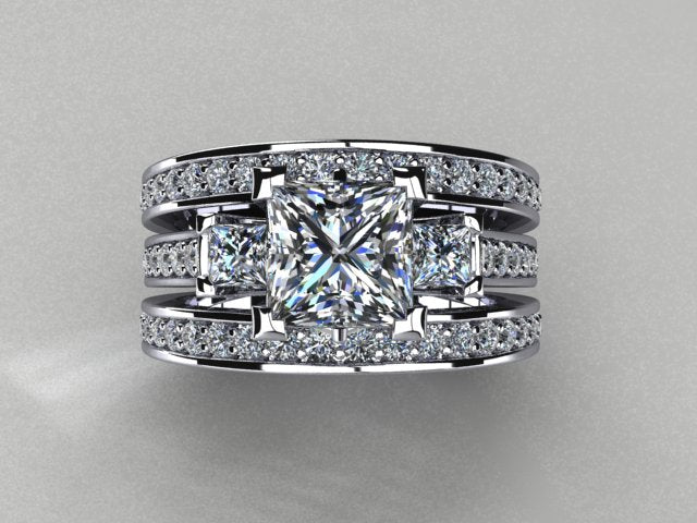 Diamond Bridal Set Designed By Christopher Michael