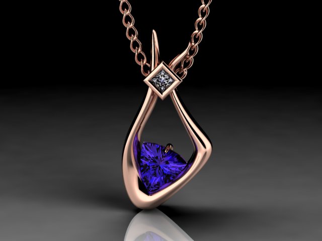 Christopher Michael Designed Tanzanite Pendant