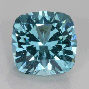 Blue Square Cushion Apatite Gemstone 8.75 Carats