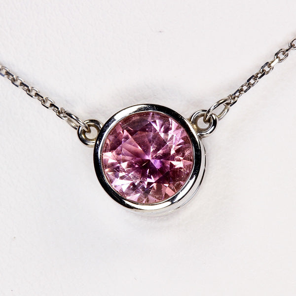 Pink Tourmaline Necklace 2.02 Carat