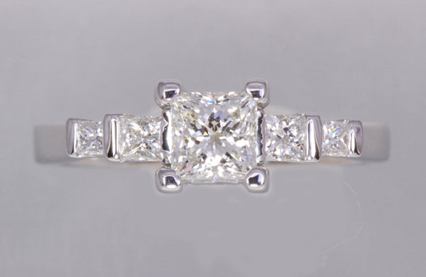 Princess Engagement Ring by Christopher Michael
