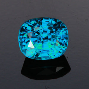 Blue Cushion Cut Zircon Gemstone 4.79 Carats