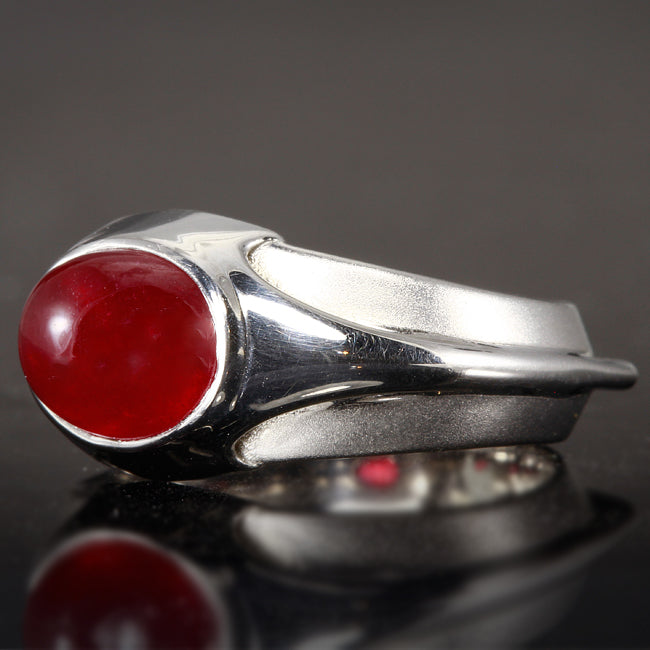 Gent's Enhanced Ruby Ring 5.78 Carat
