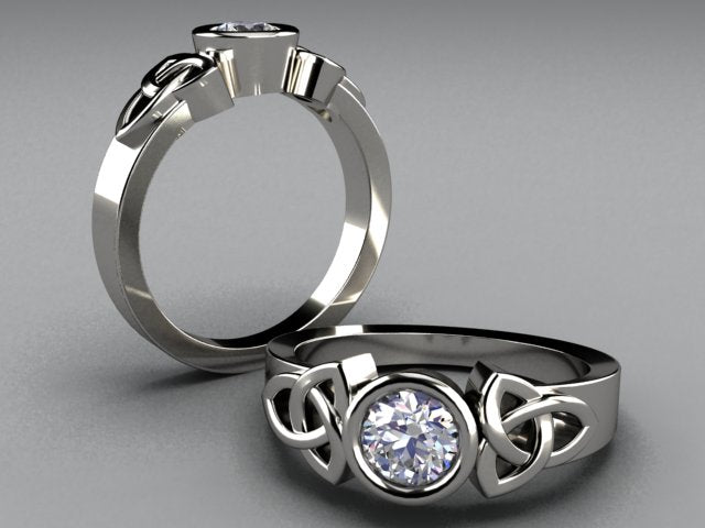 Celtic Infinite Love Engagement Ring