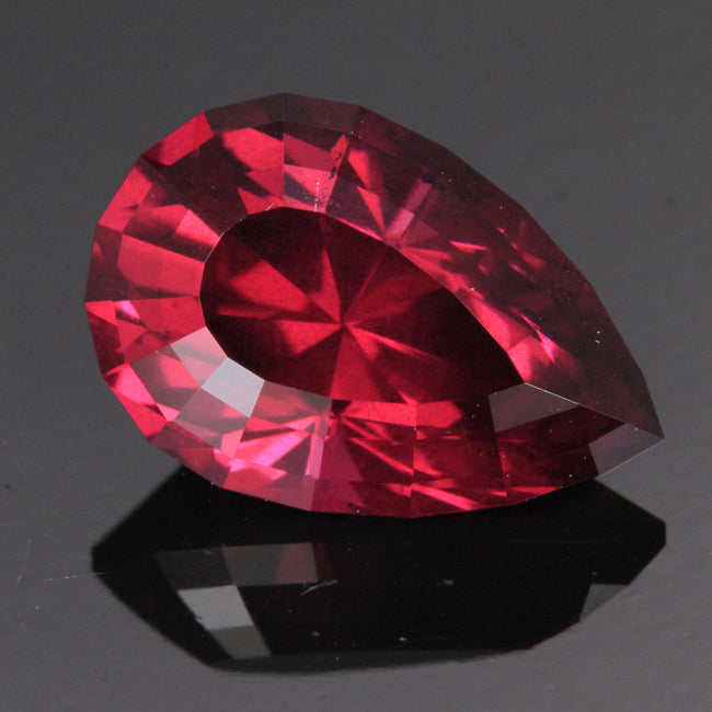 Violet/Red Pear Shape Cabochon Rhodolite Garnet  Gemstone 7.40 carats