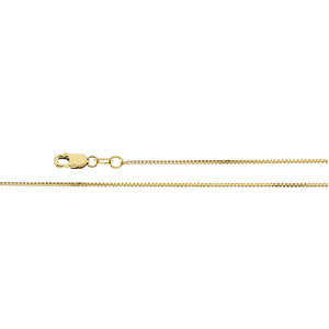 Box Chain in 14kt with Lobster Claw Clasp
