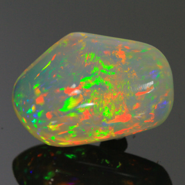 Vivid Colors Freeform Cabochon Welo Opal Gemstone 24.80 Carats