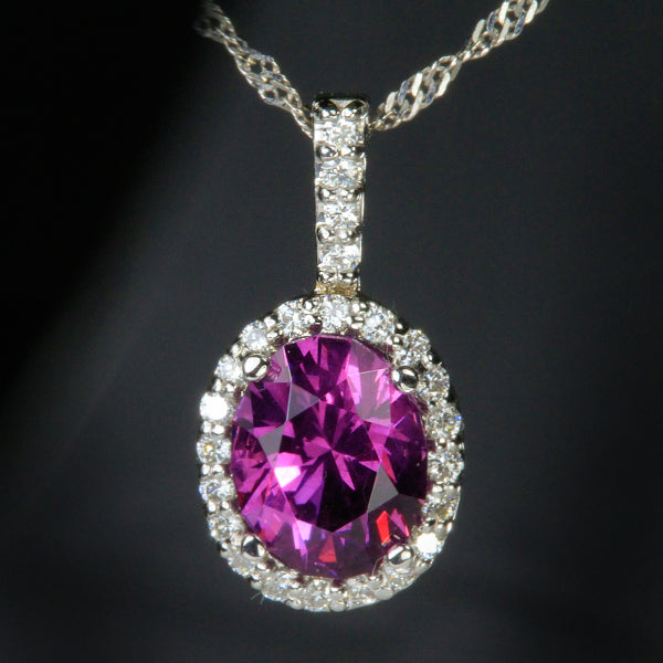 Oval Umbalite Garnet Pendant