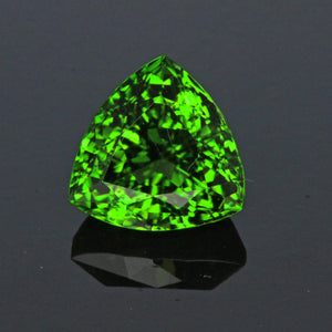 Green Trillon Cut Chrome Tourmaline Gemstone 3.36 Carats