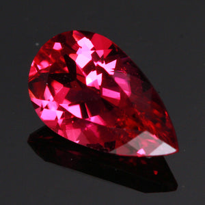 Violet/Red Pear Shape Rubelite Tourmaline Gemstone 1.89 Carats