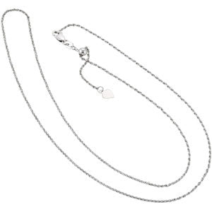 Rope Chain Adjustable up to 22 Inch
