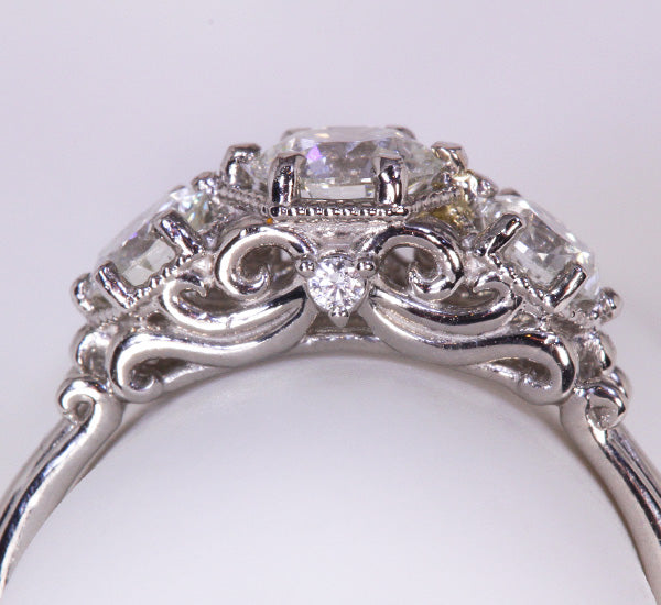 Platinum Diamond Ring .52 Carat Designed By Christopher Michael