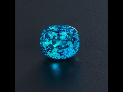 Antique Cushion Blue Zircon Gemstone 7.49 Carats