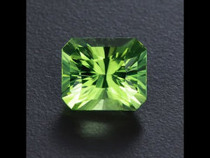 Barion Style Emerald Cut Periodot Gemstone 6.58 Carats