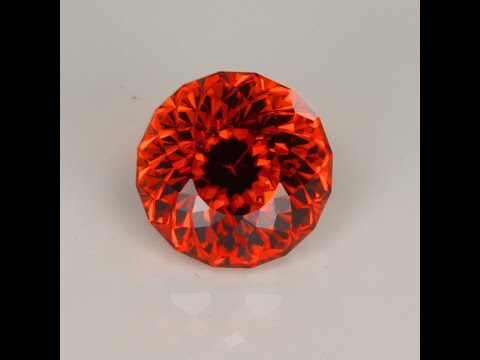 Portuguese Round Brilliant Imperial Zircon Gemstone 12.47cts