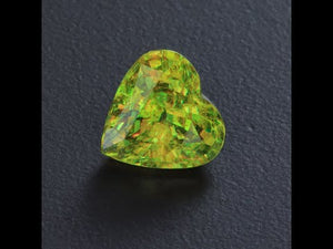 Heart Shaped Sphene Gemstone 4.78 Carats