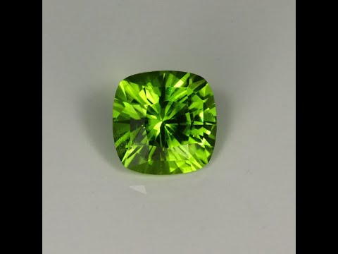 For CD: Square Cushion Peridot Gemstone 4.86cts