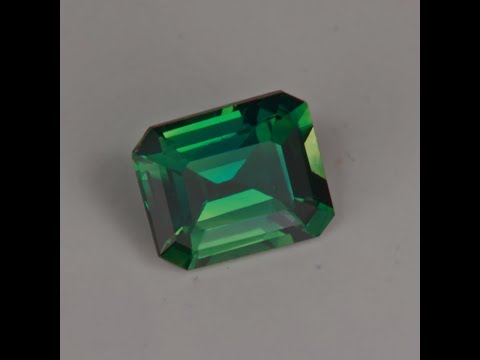 Emerald Cut Green/Blue Sapphire Gemstone 1.02ct