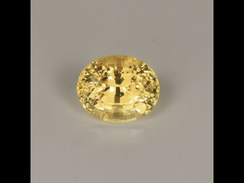 Oval Yellow Sapphire Gemstone 1.10 Carats
