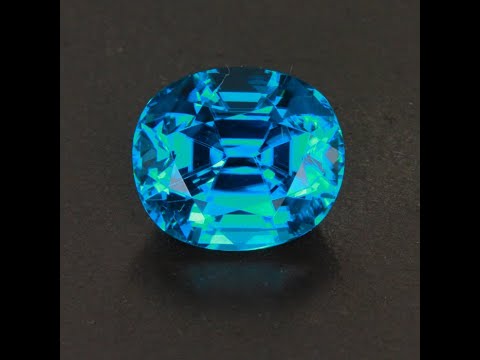 Oval Blue Zircon Gemstone 6.53 Carats