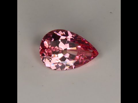 Pear Shape Brilliant Cut Malaya Garnet Gemstone 1.45cts