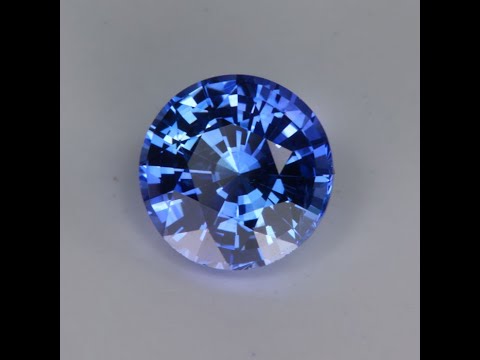 Violet Blue Round Brilliant Sapphire Gemstone 1.71cts