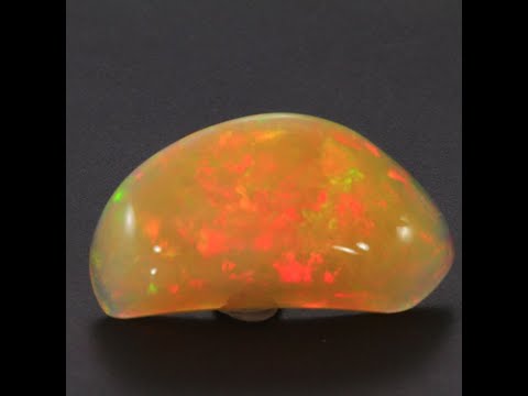 Orange Color Cabochon Welo Opal Gemstone 27.68 Carats
